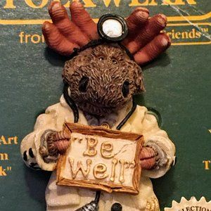 Boyds Bears Vintage Dr. Moose Bear Pin/Brooch